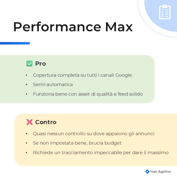 Campagna Google ads - Performance max