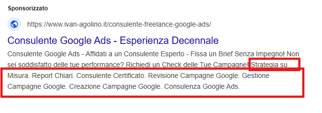 Asset Google Ads - Callout